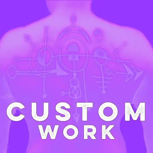 Custom Work Gallery button